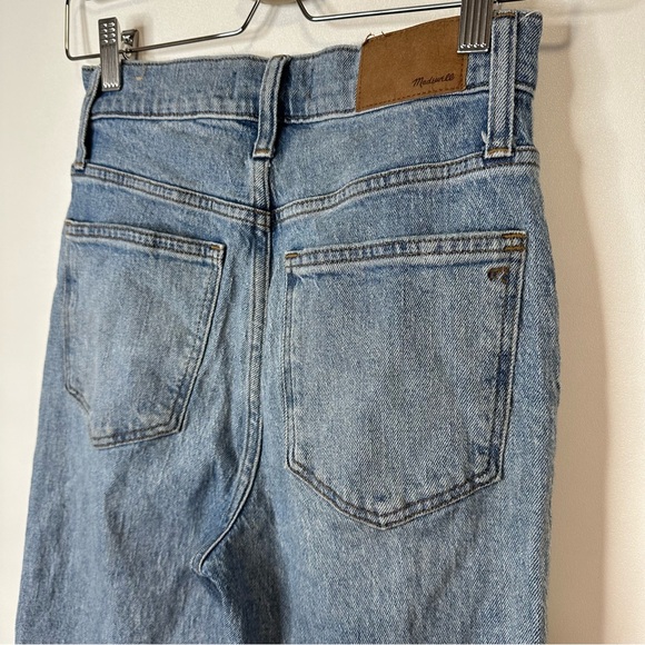 Madewell The Perfect Vintage Straight Jean Distressed Raw Hem Denim Size 25 - Picture 7 of 10